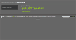 Desktop Screenshot of gethostingprovider.com