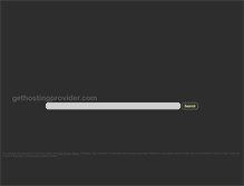 Tablet Screenshot of gethostingprovider.com